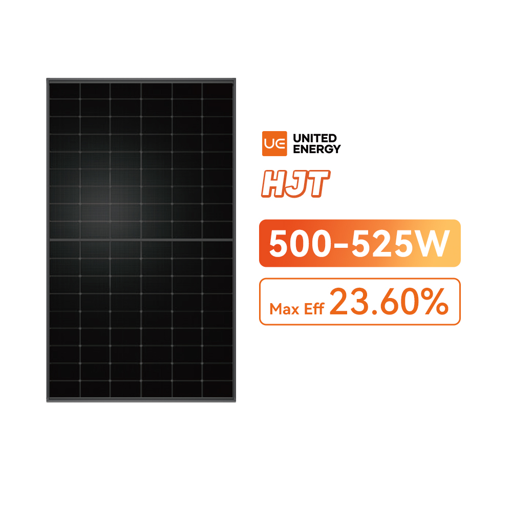 N-type HJT 500-525W Ultra Black Solar Panels